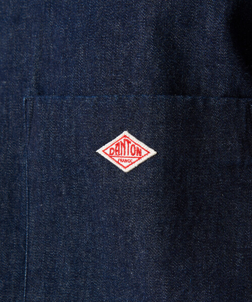 DANTON(ダントン)の「Men's Denim Dungaree Button-Down Shirt(シャツ/ブラウス・メンズ・ダークインディゴブルー/ブルー・42/44/40/38)」の4枚目の写真