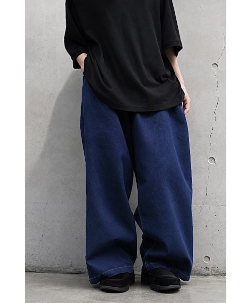 Chick(チック)の「【SHAKA WeAR/シャカウェア】バルーンデニムパンツ Balloon Denim(デニムパンツ・メンズ・インディゴブルー/ブラック・34inch/36inch/32inch)」の2枚目の写真