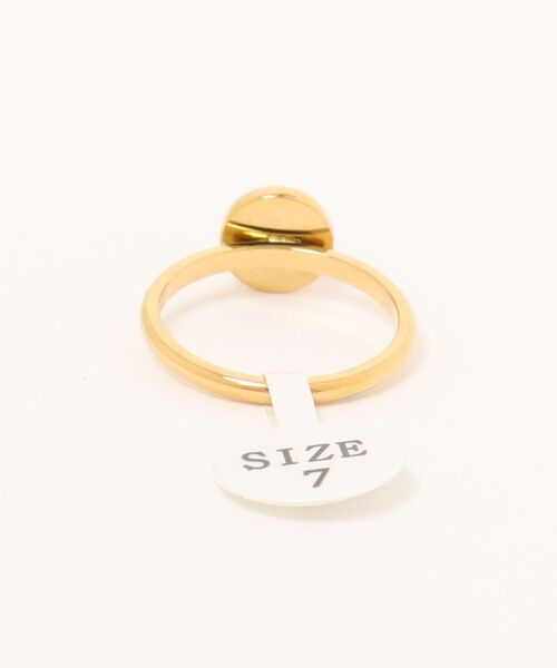Burner（バーナー）の「【lux sea jewelry（ラックス・シー・ジュエリー）】ステンレス ラウンド天然石リング lux-ring-17-15【RBT】（リング・レディース・レッド/ブラック/グリーン/パープル・14号/12号）」の5枚目の写真