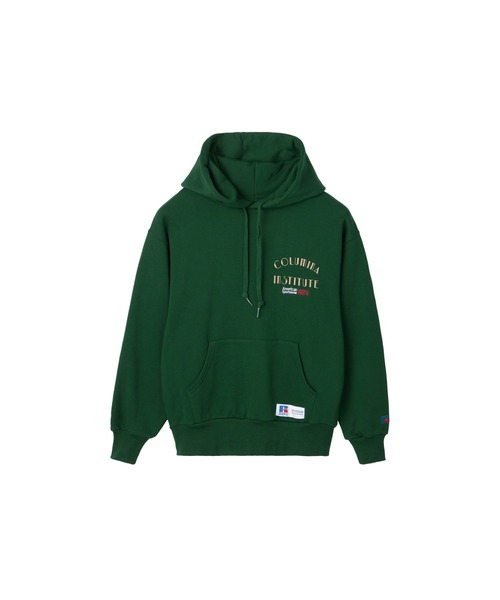 Russell Athletic(ラッセルアスレティック)の「【EDIT-B×RUSSELL】カレッジ フーディー(パーカー・レディース・ワイン/グリーン/シルバーグレー・M/L)」の2枚目の写真