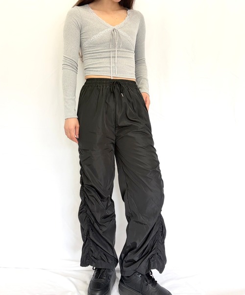 Alite cloth(アリーテクロス)の「カップ付きフロントレースリボン長袖トップス(Tシャツ/カットソー・レディース・B/F/E/D/A/C・F)」の8枚目の写真