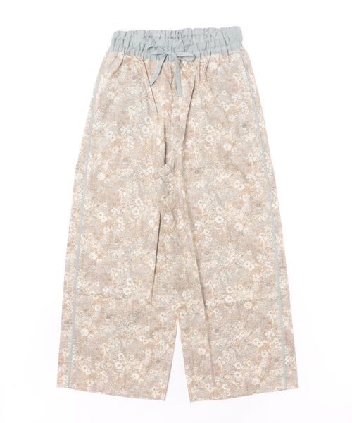 KID BLUE(キッドブルー)の「キッドブルー -26AW LIBERTYプリント -フルレングスボトムス -KOEP514 -kidblue(その他パンツ・レディース・ベージュ/ブラック・M)」の1枚目の写真