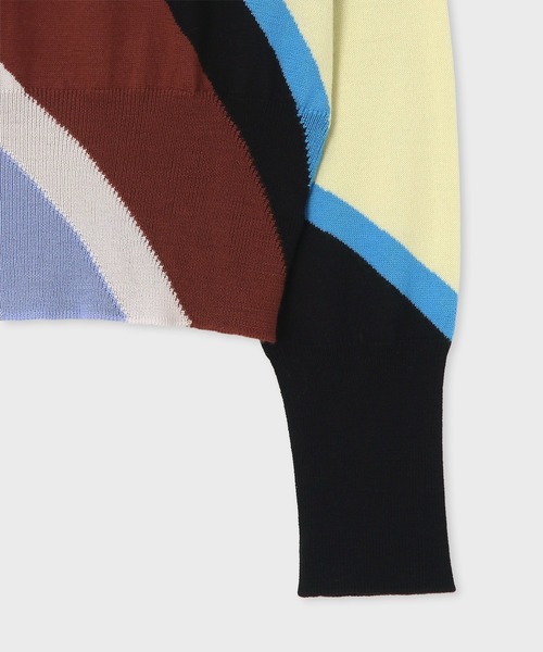 Paul Smith(ポールスミス)の「ウィメンズ スワール インターシャニット / 265356 966N(ニット/セーター・レディース・マルチ・MEDIUM)」の5枚目の写真