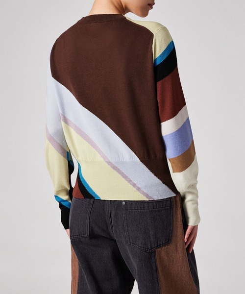 Paul Smith(ポールスミス)の「ウィメンズ スワール インターシャニット / 265356 966N(ニット/セーター・レディース・マルチ・MEDIUM)」の2枚目の写真