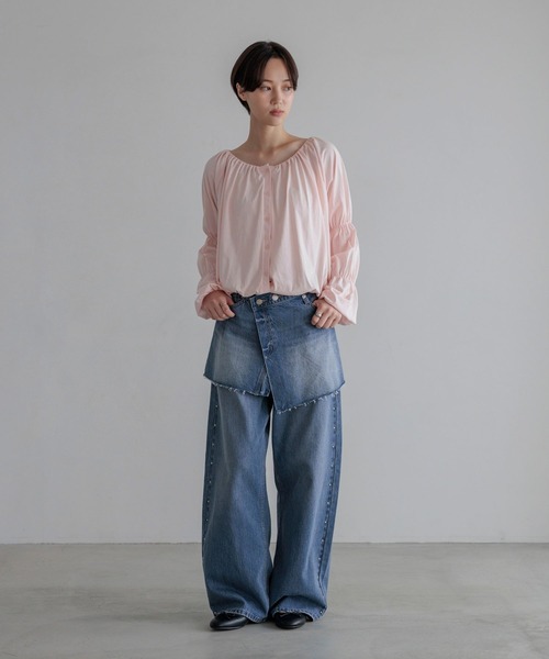 LOWRYS FARM(ローリーズファーム)の「2WAYオフショルロングスリーブ 1068686(Tシャツ/カットソー・レディース・ブラック/ブラック系その他/ピンク系その他・FREE)」の4枚目の写真