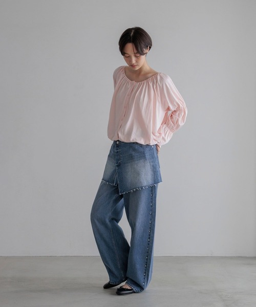 LOWRYS FARM(ローリーズファーム)の「2WAYオフショルロングスリーブ 1068686(Tシャツ/カットソー・レディース・ブラック/ブラック系その他/ピンク系その他・FREE)」の5枚目の写真