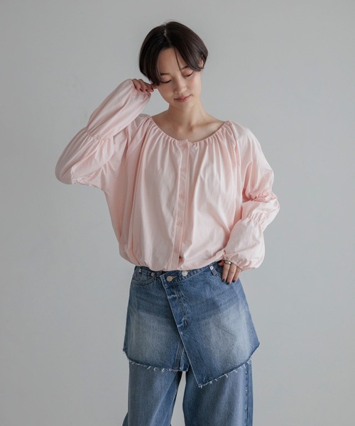 LOWRYS FARM(ローリーズファーム)の「2WAYオフショルロングスリーブ 1068686(Tシャツ/カットソー・レディース・ブラック/ブラック系その他/ピンク系その他・FREE)」の8枚目の写真