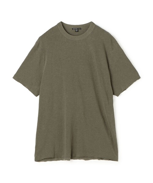 JAMES PERSE(ジェームスパース)の「コットンスラブ Tシャツ MISJ3891(Tシャツ/カットソー・メンズ・ダークグリーン・2)」の1枚目の写真