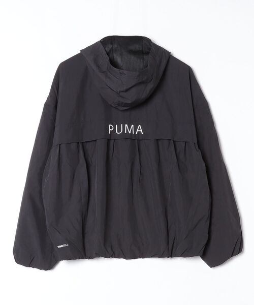 PUMA（プーマ）の「プーマ PUMA TAD WOVEN MESH LINING JKT（ナイロンジャケット・レディース・ブラウン/ブラック・S/L/M/XL）」の6枚目の写真