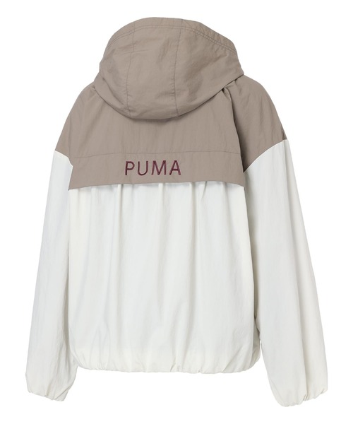 PUMA（プーマ）の「プーマ PUMA TAD WOVEN MESH LINING JKT（ナイロンジャケット・レディース・ブラウン/ブラック・S/L/M/XL）」の3枚目の写真