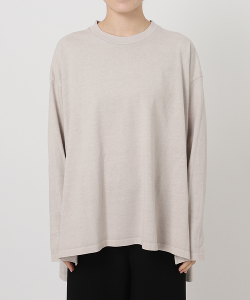 CALUX（キャラクス）の「【CALUX/キャラクス】SIDE-SLIT ロングスリーブ Tシャツ（Tシャツ/カットソー・レディース・アイボリー・FREE）」の7枚目の写真