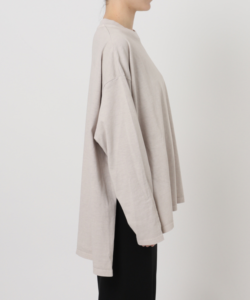 CALUX（キャラクス）の「【CALUX/キャラクス】SIDE-SLIT ロングスリーブ Tシャツ（Tシャツ/カットソー・レディース・アイボリー・FREE）」の10枚目の写真