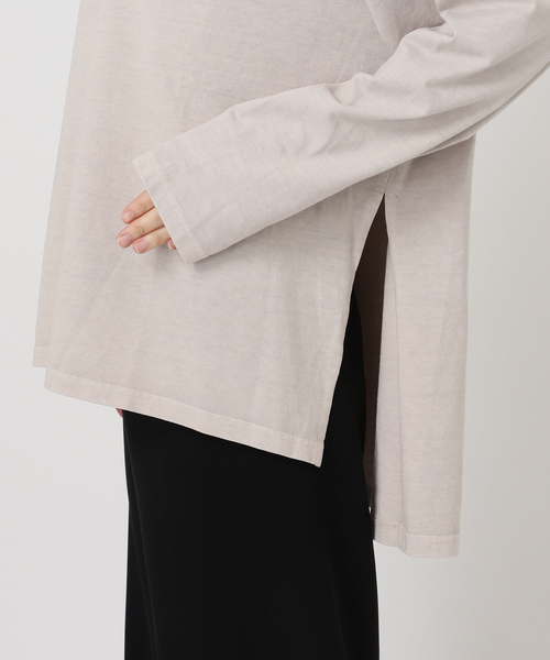 CALUX（キャラクス）の「【CALUX/キャラクス】SIDE-SLIT ロングスリーブ Tシャツ（Tシャツ/カットソー・レディース・アイボリー・FREE）」の18枚目の写真