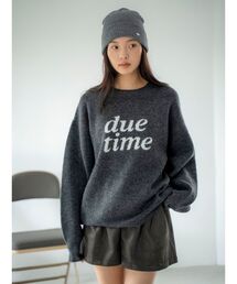 ロゴアソートルーズニット