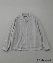 JOURNAL STANDARD J.S HOMESTEAD（ジャーナルスタンダードホームステッド）の「J.S.Homestead / ウール コットン サッカー リラックス オープン シャツ（シャツ/ブラウス）」