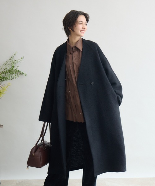Pillini(ピリーニ)の「スタッズ付デザインタックシャツ(シャツ/ブラウス・レディース・ブラウン/ライトブルー/オフホワイト・FREE)」の21枚目の写真