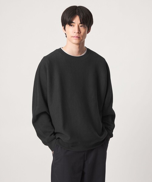 green label relaxing(グリーンレーベルリラクシング)の「スラブ リブ クルーネック ドルマンスリーブ 長袖 カットソー(Tシャツ/カットソー・メンズ・ブラック/モカ/レッド/ライトグレー・S/XL/M/L)」の11枚目の写真