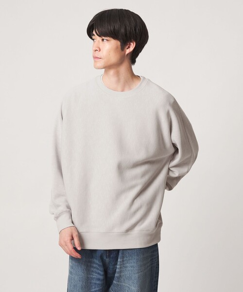 green label relaxing(グリーンレーベルリラクシング)の「スラブ リブ クルーネック ドルマンスリーブ 長袖 カットソー(Tシャツ/カットソー・メンズ・ブラック/モカ/レッド/ライトグレー・S/XL/M/L)」の13枚目の写真