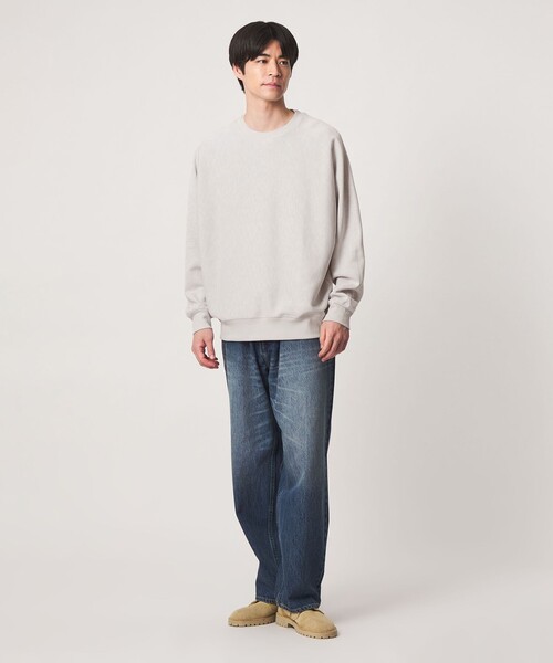 green label relaxing(グリーンレーベルリラクシング)の「スラブ リブ クルーネック ドルマンスリーブ 長袖 カットソー(Tシャツ/カットソー・メンズ・ブラック/モカ/レッド/ライトグレー・S/XL/M/L)」の14枚目の写真