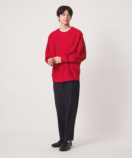 green label relaxing(グリーンレーベルリラクシング)の「スラブ リブ クルーネック ドルマンスリーブ 長袖 カットソー(Tシャツ/カットソー・メンズ・ブラック/モカ/レッド/ライトグレー・S/XL/M/L)」の16枚目の写真