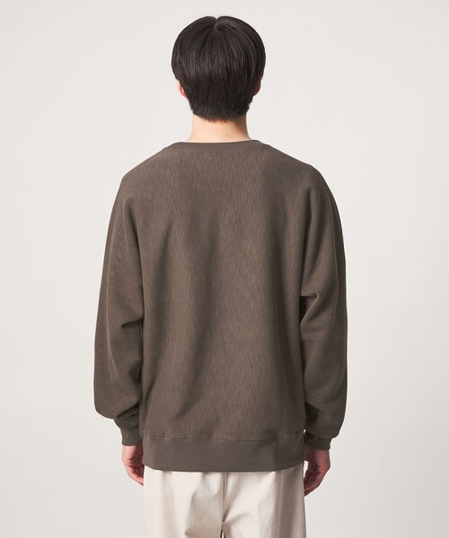 green label relaxing(グリーンレーベルリラクシング)の「スラブ リブ クルーネック ドルマンスリーブ 長袖 カットソー(Tシャツ/カットソー・メンズ・ブラック/モカ/レッド/ライトグレー・S/XL/M/L)」の19枚目の写真