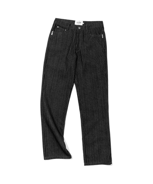 KIJIKO(キジコ)の「ke620. スリム セミロー アジャスト デニム ピンストライプ(デニムパンツ・レディース・その他・SMALL/MEDIUM)」の2枚目の写真