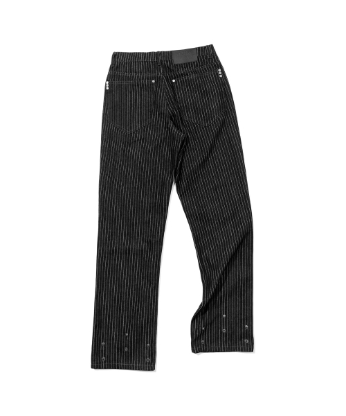 KIJIKO(キジコ)の「ke620. スリム セミロー アジャスト デニム ピンストライプ(デニムパンツ・レディース・その他・SMALL/MEDIUM)」の3枚目の写真