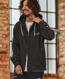 mpa4258- Wool Like Waffle Double Zip Hoodie ジップパーカー(F26F160)
