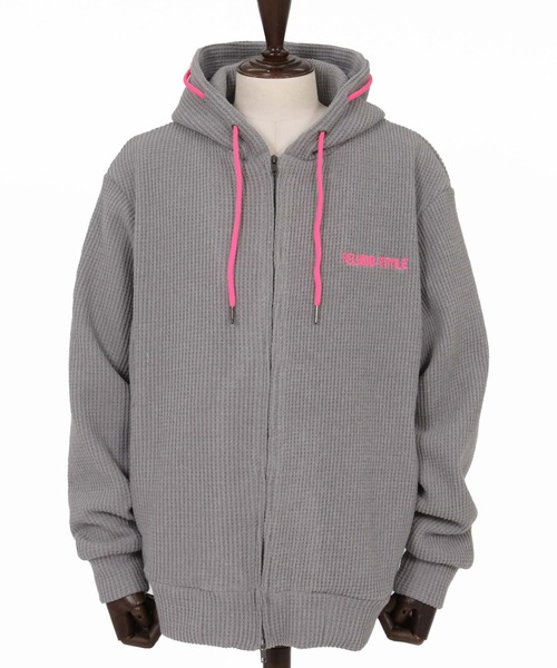 felkod（フィルコッド）の「mpa4258- Wool Like Waffle Double Zip Hoodie ジップパーカー(F26F160)（パーカー・メンズ・ブラック系その他/トップグレー・S/L/M）」の13枚目の写真