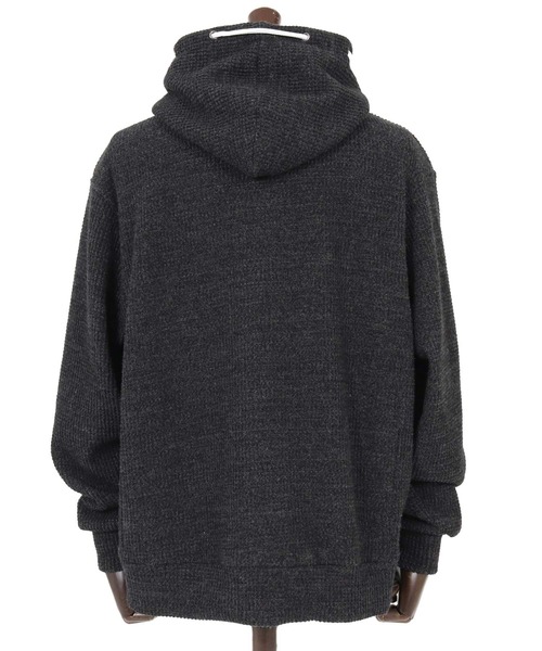 felkod（フィルコッド）の「mpa4258- Wool Like Waffle Double Zip Hoodie ジップパーカー(F26F160)（パーカー・メンズ・ブラック系その他/トップグレー・S/L/M）」の5枚目の写真