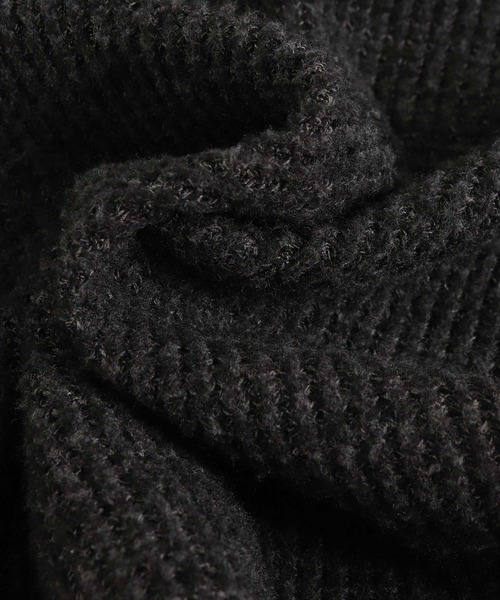 felkod（フィルコッド）の「mpa4258- Wool Like Waffle Double Zip Hoodie ジップパーカー(F26F160)（パーカー・メンズ・ブラック系その他/トップグレー・S/L/M）」の10枚目の写真