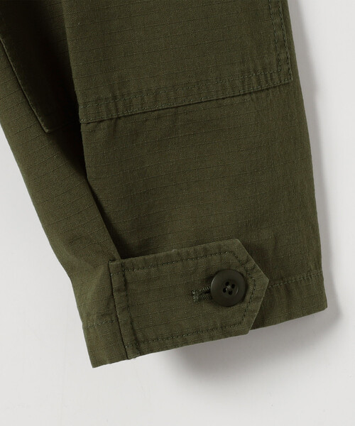 FREAK'S STORE(フリークスストア)の「crinkle crinkle crinkle/クリンクルクリンクルクリンクル frill collar military jacket/フリルカラーミリタリージャケット(ミリタリージャケット・レディース・ブラック/オリーブ・X-LARGE)」の9枚目の写真