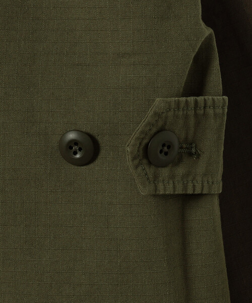 FREAK'S STORE(フリークスストア)の「crinkle crinkle crinkle/クリンクルクリンクルクリンクル frill collar military jacket/フリルカラーミリタリージャケット(ミリタリージャケット・レディース・ブラック/オリーブ・X-LARGE)」の12枚目の写真
