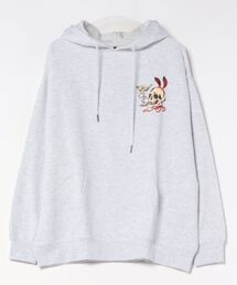 【SIDEWAY STANCE】バニースカル 裏毛 スウェットプルパーカー