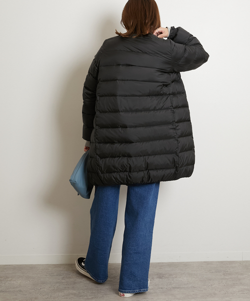 Traditional Weatherwear(トラディショナルウェザーウェア)の「《追加》【TRADITIONAL WEATHERWEAR】 ARKLEY LONG DOWN PA:ダウンコート(ダウンジャケット/コート・レディース・ベージュ/ブラック・34/36)」の3枚目の写真