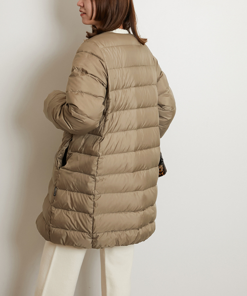 Traditional Weatherwear(トラディショナルウェザーウェア)の「《追加》【TRADITIONAL WEATHERWEAR】 ARKLEY LONG DOWN PA:ダウンコート(ダウンジャケット/コート・レディース・ベージュ/ブラック・34/36)」の17枚目の写真