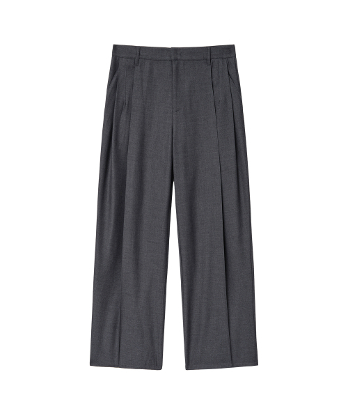 MISEKISEOUL MEN(ミセキソウルメンズ)の「Stitch detail wide pants CHARCOAL(スラックス・メンズ・その他・3/1/2)」の2枚目の写真