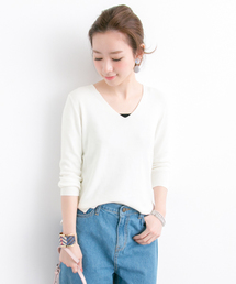 URBAN RESEARCH | UR BASIC総針Vネックプルオーバー(ニット/セーター)