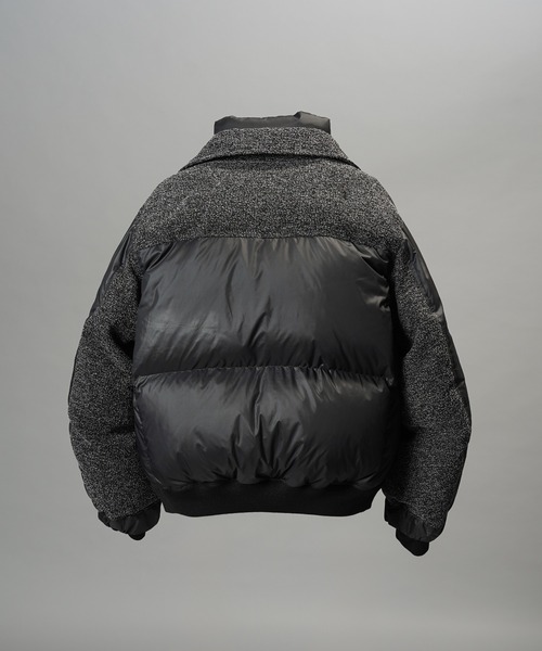 MAISON SPECIAL(メゾンスペシャル)の「《UNISEX》異素材ドッキングプライムオーバーミリタリーダウンブルゾン/Mixed Materials Docking Prime-Over Military Down Jacket【MAISON SPECIAL/メゾンスペシャル】(ダウンジャケット/コート・メンズ・グレー/ブラック・2/1/0)」の10枚目の写真