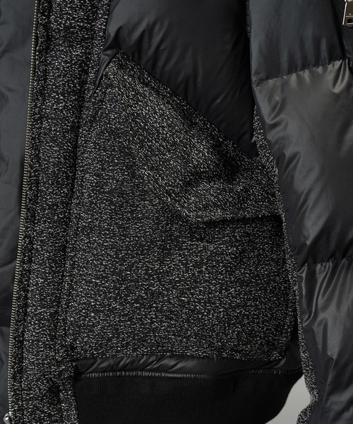 MAISON SPECIAL(メゾンスペシャル)の「《UNISEX》異素材ドッキングプライムオーバーミリタリーダウンブルゾン/Mixed Materials Docking Prime-Over Military Down Jacket【MAISON SPECIAL/メゾンスペシャル】(ダウンジャケット/コート・メンズ・グレー/ブラック・2/1/0)」の5枚目の写真