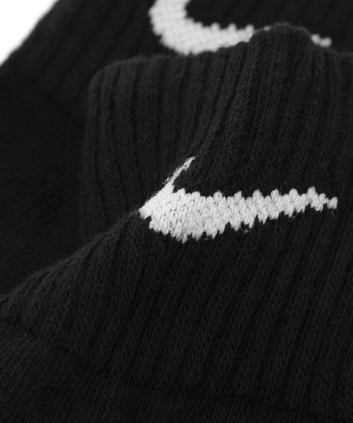 NIKE（ナイキ）の「【NIKE/ナイキ】3Pクォーターソックス/717458（ソックス/靴下・メンズ・ブラック/ホワイト・FREE）」の5枚目の写真