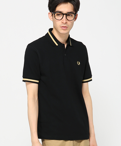 FRED PERRY（フレッドペリー）の「FRED PERRY / フレッドペリー:M2 #（ポロシャツ・メンズ・ブラック/ホワイト/ネイビー/ボルドー・38/36）」の3枚目の写真