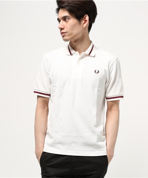 FRED PERRY（フレッドペリー）の「FRED PERRY / フレッドペリー:M2 #（ポロシャツ・メンズ・ブラック/ホワイト/ネイビー/ボルドー・38/36）」の12枚目の写真