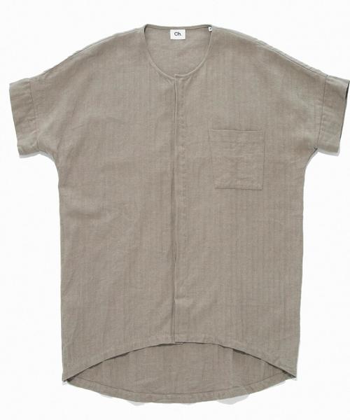 MONKEY TIME（モンキータイム）の「＜Chapter × monkey time＞ ∴ LIGH N/C SHT SS/シャツ◆（シャツ/ブラウス・メンズ・ベージュ・X-SMALL/SMALL/MEDIUM）」の2枚目の写真