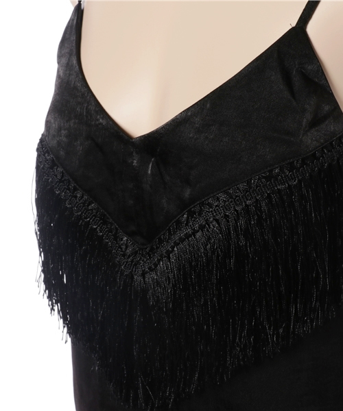 MOUSSY（マウジー）の「SATIN CAMI F（キャミソール・レディース・ダークグリーン/ブラック・FREE）」の8枚目の写真