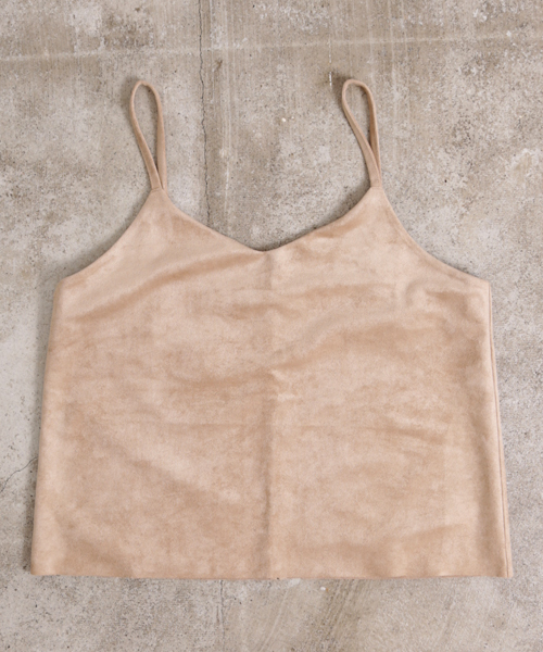 Denime（ドゥニーム）の「フェイクスウェードキャミソール（キャミソール・レディース・ベージュ/ブラック/カーキ・FREE）」の10枚目の写真