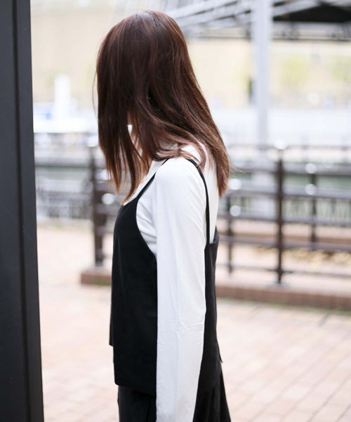 Denime（ドゥニーム）の「フェイクスウェードキャミソール（キャミソール・レディース・ベージュ/ブラック/カーキ・FREE）」の17枚目の写真