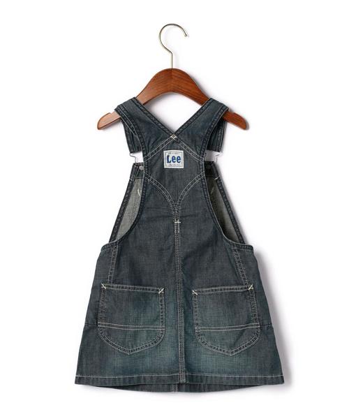 Lee（リー）の「【LEE(リー)】 オーバーオールスカート◆（ワンピース・キッズ・コバルトブルー・100cm/110cm/120cm）」の2枚目の写真