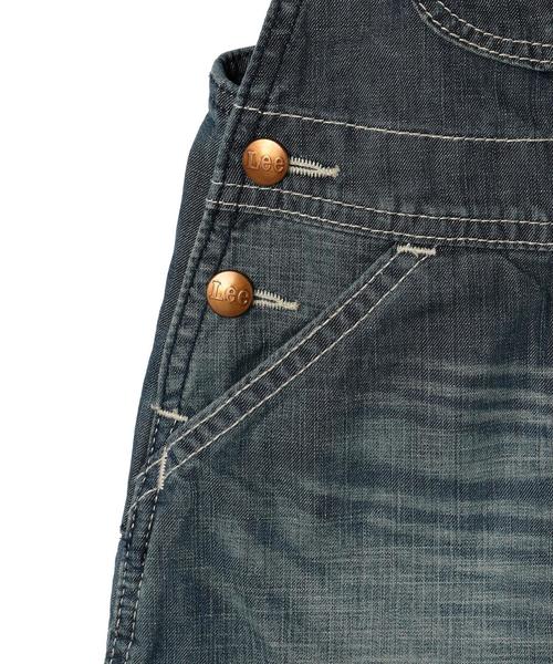 Lee（リー）の「【LEE(リー)】 オーバーオールスカート◆（ワンピース・キッズ・コバルトブルー・100cm/110cm/120cm）」の4枚目の写真