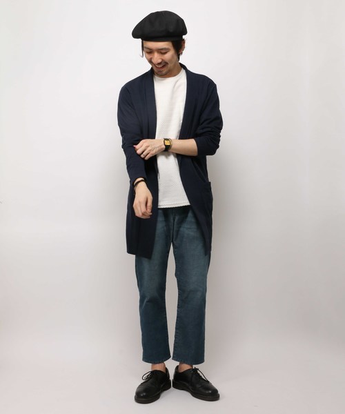 ikka（イッカ）の「 リンクスジャガードロングカーディガン（カーディガン/ボレロ・メンズ・ライトグレー/ネイビー・LARGE/MEDIUM/X-LARGE）」の12枚目の写真